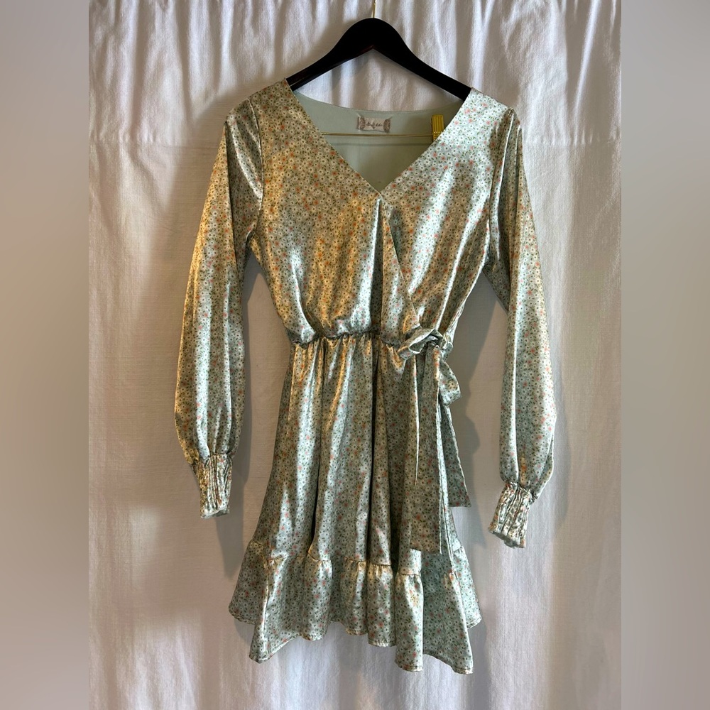 Altar’d State Floral Silky Mini Dress size S